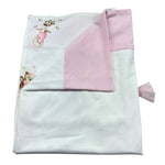 Le Bebe Coperta Tinta Unita con Stampe per Neonata LBG6259 BIANCO LE BEBE 