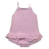 Le Bebe Pagliaccetto Bretelline Tinta Unita per Neonata LBG6274 ROSA LE BEBE 