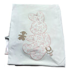 Le Bebe Coperta Tinta Unita con Stampe per Neonata LBG6283 BIANCO LE BEBE 