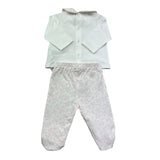 Le Bebe Completo 2 Pezzi Shirt-Ghettina Tinta Unita per Neonata LBG6291 BIANCO LE BEBE 