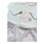 Le Bebe Completo 2 Pezzi Shirt-Ghettina Tinta Unita per Neonata LBG6291 BIANCO LE BEBE 