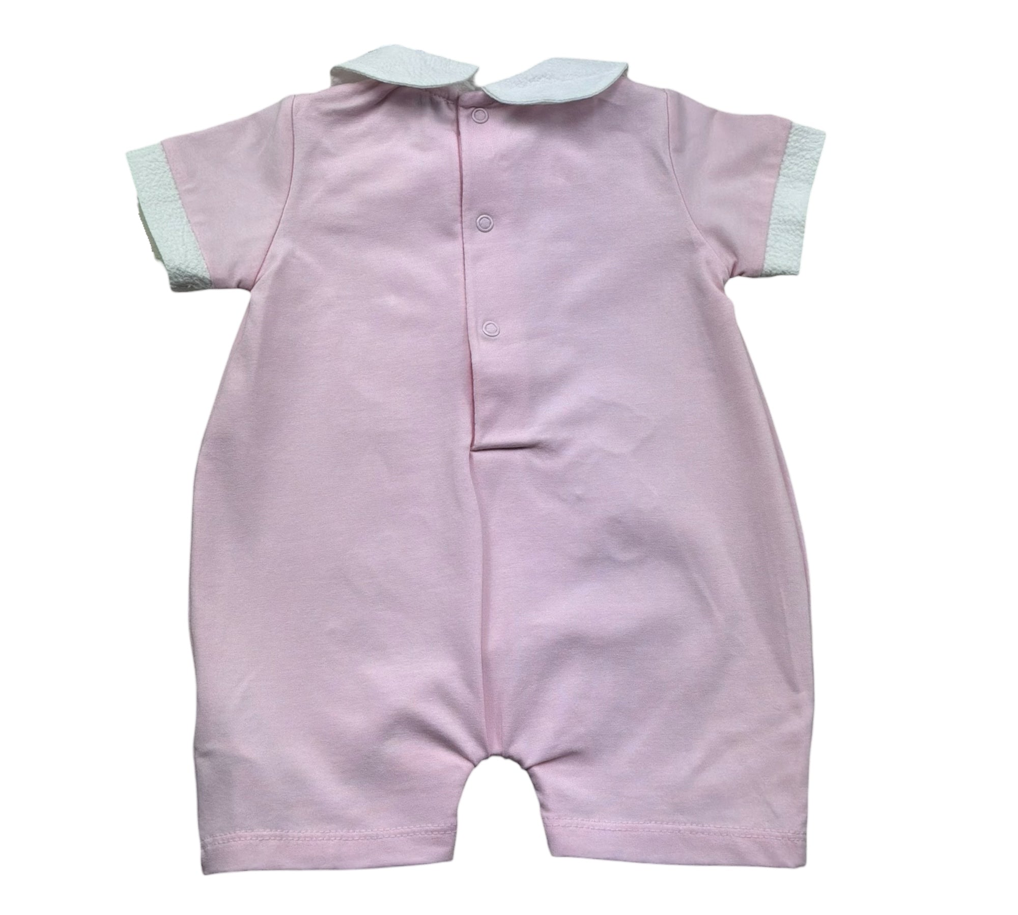 Le Bebe Pagliaccetto Mezza Manica Tinta Unita per Neonata LBG6299 ROSA LE BEBE 