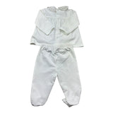 Le Bebe Completo 2 Pezzi Shirt-Ghettina Tinta Unita per Neonata LBG6305 BIANCO LE BEBE 