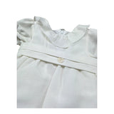 Le Bebe Abito Mezza Manica Tinta Unita per Neonata LBG6319 BIANCO LE BEBE 