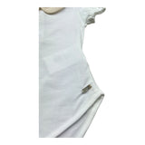Le Bebe Body Mezza Manica Tinta Unita con Colletto per Neonata LBG6338 BIANCO LE BEBE 