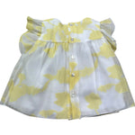 Le Bebe Camicia Giromanica Tinta Unita Stampa Fantasia per Neonata LBG6365 BIANCO LE BEBE 