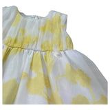 Le Bebe Abito Giromanica Tinta Unita Stampa Fantasia per Neonata LBG6367 BIANCO LE BEBE 