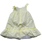 Le Bebe Abito Giromanica Tinta Unita con Ricami per Neonata LBG6369 GIALLO LE BEBE 