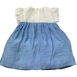 Le Bebe Abito Mezza Manica Bicolore per Neonata LBG6372 BIANCO/AZZURRO LE BEBE 