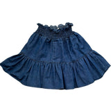Le Bebe Gonna Tinta Unita con Elastico In Vita per Neonata LBG6421 BLU LE BEBE 