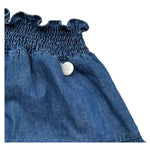 Le Bebe Gonna Tinta Unita con Elastico In Vita per Neonata LBG6421 BLU LE BEBE 