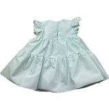 Le Bebe Abito Mezza Manica Tinta Unita per Neonata LBG6435 VERDE ACQUA LE BEBE 