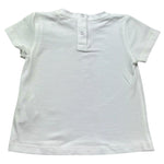 Le Bebe T-Shirt Girocollo Tinta Unita con Stampa per Neonata LBG6440 BIANCO LE BEBE 