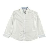 Le Bebe' Camicia tinta unita con Logo Bianco per Neonato LBB4095 BIANCO LE BEBE' 