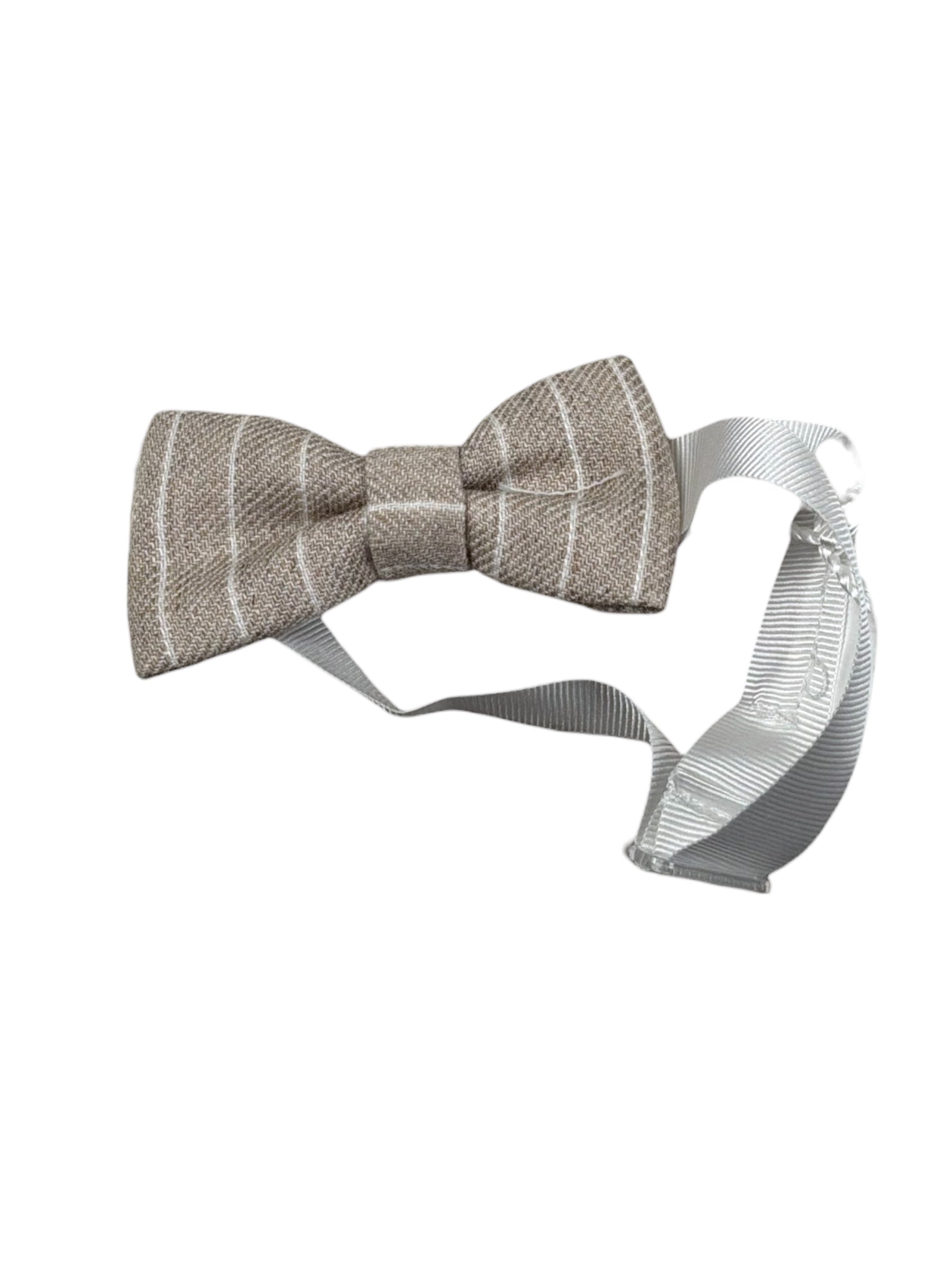 Le Bebe' Papillon tinta unita con Fantasia A Righe Beige per Neonato LBB4483 BEIGE LE BEBE' 