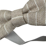 Le Bebe' Papillon tinta unita con Fantasia A Righe Beige per Neonato LBB4483 BEIGE LE BEBE' 