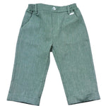 Le Bebe' Pantalone Tinta Unita con Elastico In Vita per Neonato LBB5341 VERDE LE BEBE' 