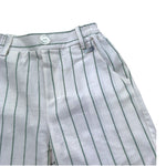 Le Bebe' Bermuda Tinta Unita con Elastico In Vita E Fantasia A Righe per Neonato LBB5343 BIANCO LE BEBE' 