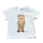 Le Bebe' T-Shirt Girocollo Tinta Unita con Stampa per Neonato LBB5411 BIANCO LE BEBE' 