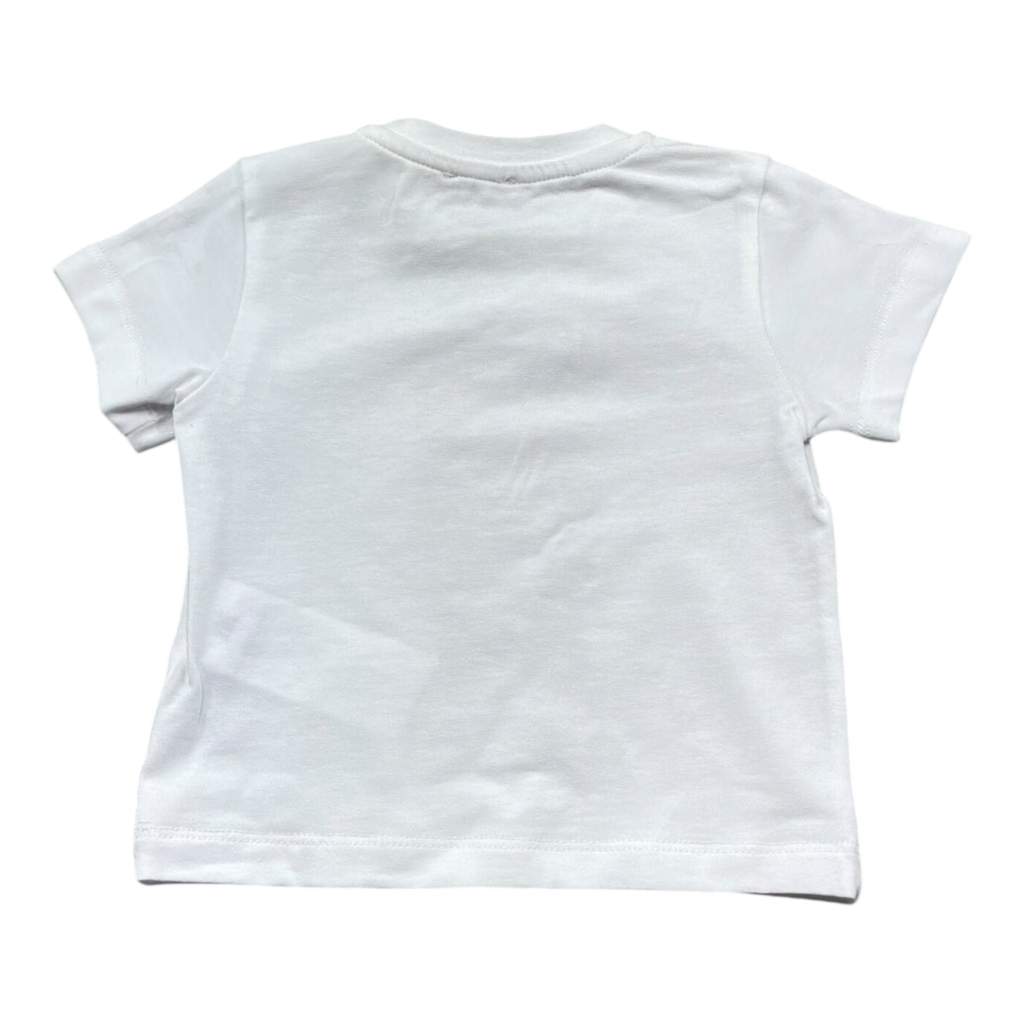 Le Bebe' T-Shirt Girocollo Tinta Unita con Stampa per Neonato LBB5411 BIANCO LE BEBE' 
