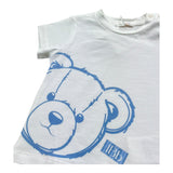 Le Bebe' T-Shirt Girocollo Tinta Unita con Stampa per Neonato LBB5419 BIANCO LE BEBE' 