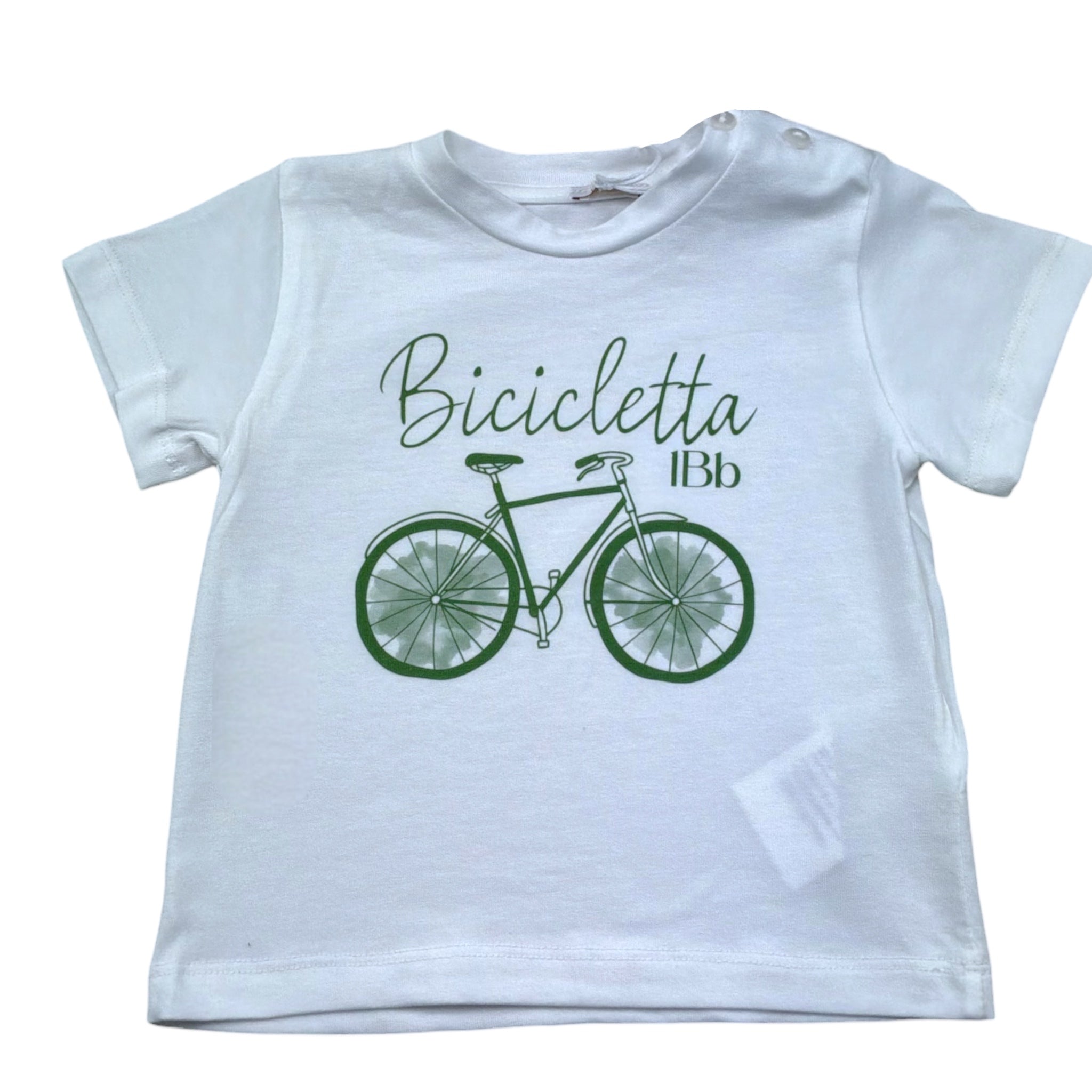Le Bebe' T-Shirt Girocollo Tinta Unita con Stampa per Neonato LBB5423 BIANCO LE BEBE' 