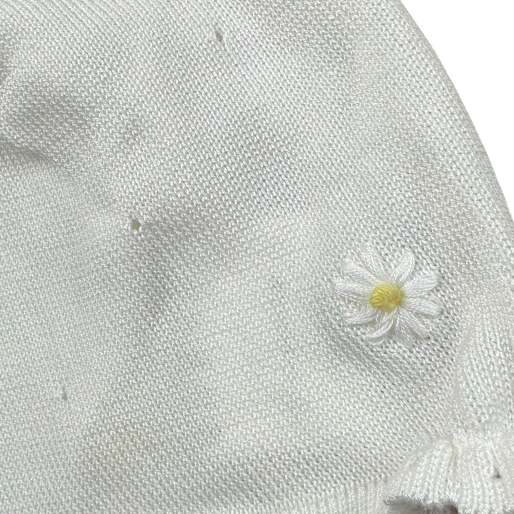 Le Coconne Cappello Tinta Unita con Ricami per Neonata LCN1411 BIANCO LE COCONNE 