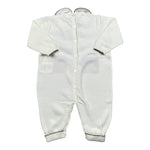 Le Coconne Tutina Tinta Unita con Colletto per Neonato LCN1495 PANNA LE COCONNE 