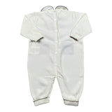 Le Coconne Tutina Tinta Unita con Colletto per Neonato LCN1495 PANNA LE COCONNE 