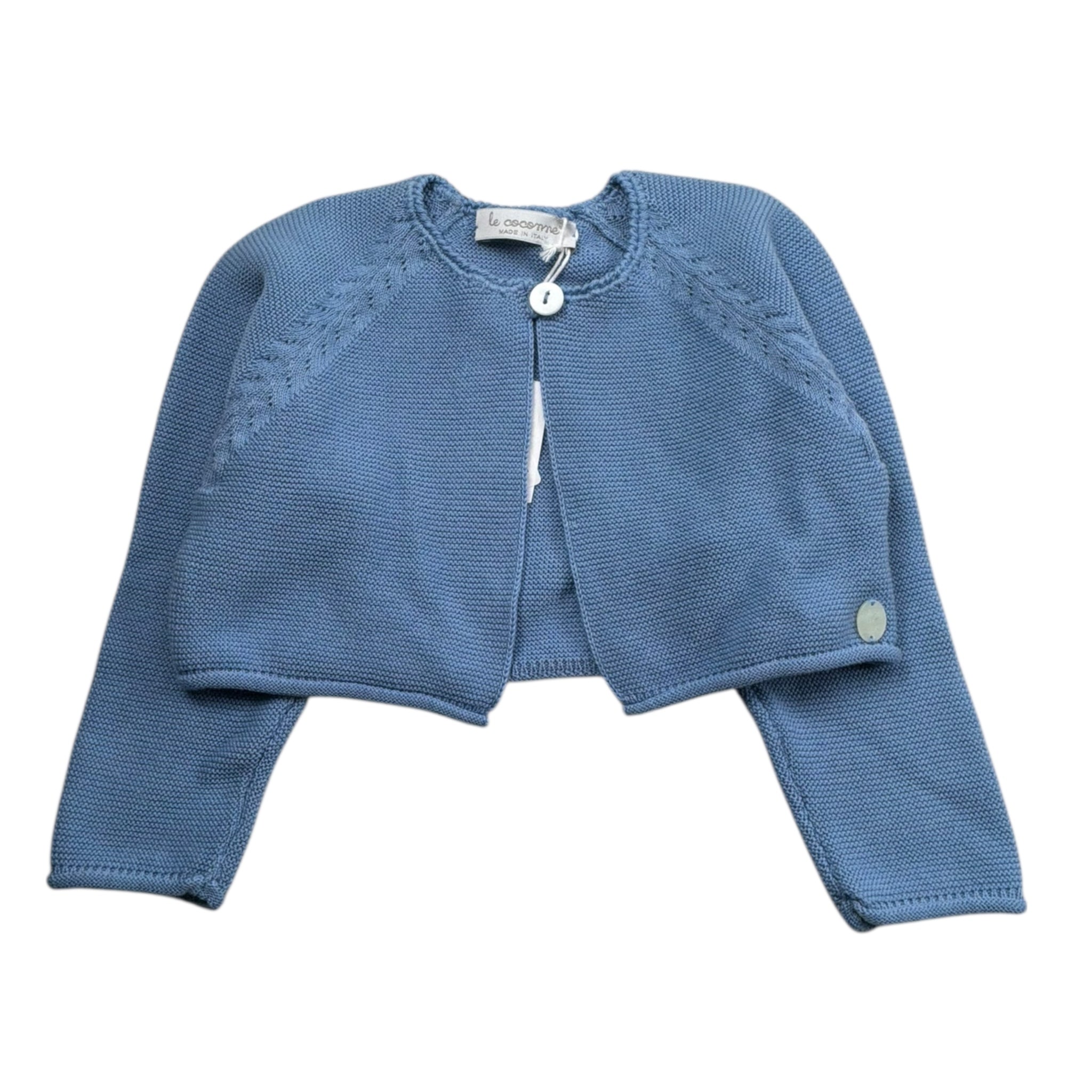 Le Coconne Coprispalle Tinta Unita per Neonata LCN2117 BLU LE COCONNE 