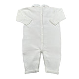 Le Coconne Tutina Tinta Unita con Ricami per Neonata LCN2124 PANNA LE COCONNE 