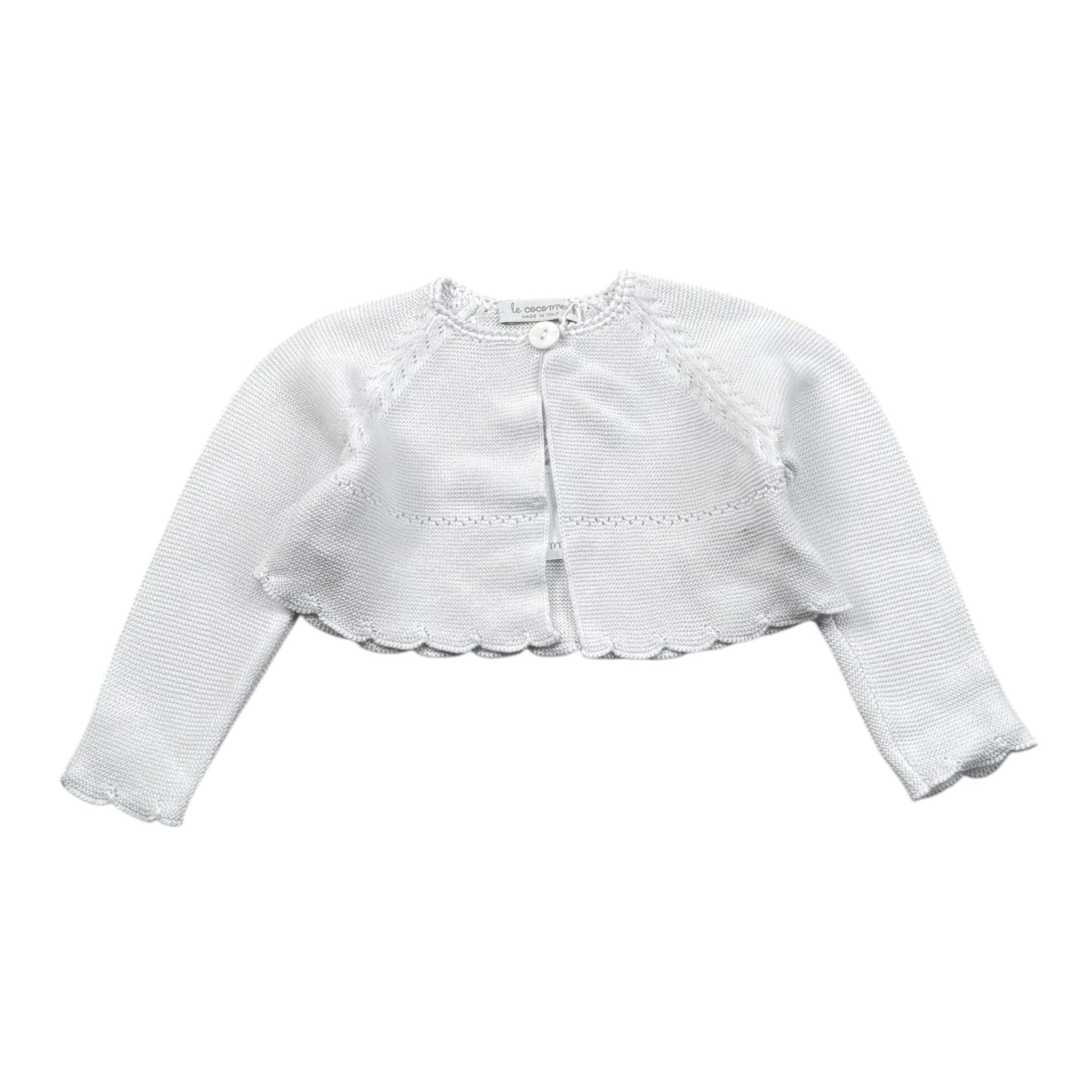 Le Coconne Coprispalle Tinta Unita per Neonata LCN2431 BIANCO LE COCONNE 