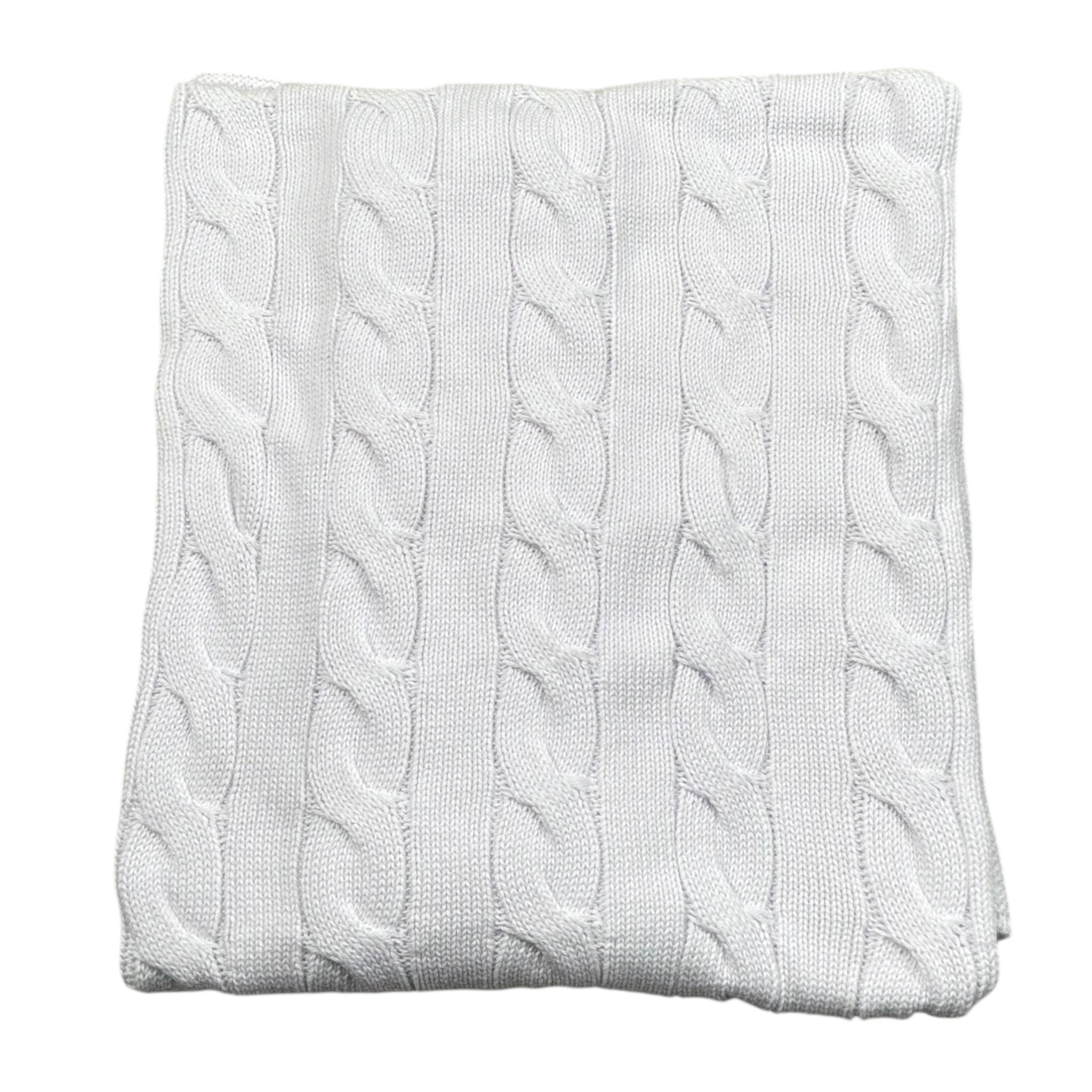 Le Coconne Coperta Tinta Unita con Ricami per Neonato LCN2584 BIANCO LE COCONNE 