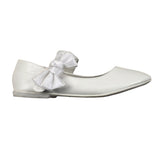 Les Gamins Ballerina Tinta Unita con Fiocco per Bambina 9073 BIANCO LES GAMINS 
