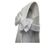 Les Gamins Ballerina Tinta Unita con Fiocco per Bambina 9073 BIANCO LES GAMINS 