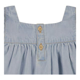 Levi'S Set Abito In Denim-Coulotte Tinta Unita per Neonata 1EK145 AZZURRO LEVI'S 