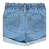 Levi'S Short In Denim Tinta Unita con Elastico In Vita per Neonata 1EM255 BLU LEVI'S 