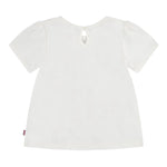 Levi'S T-Shirt Girocollo Tinta Unita con Stampa per Neonata 1EM401 BIANCO LEVI'S 