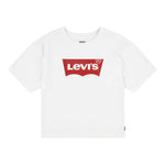 Levi'S T-Shirt Girocollo Tinta Unita con Logo per Bambina 3E0220 BIANCO LEVI'S 