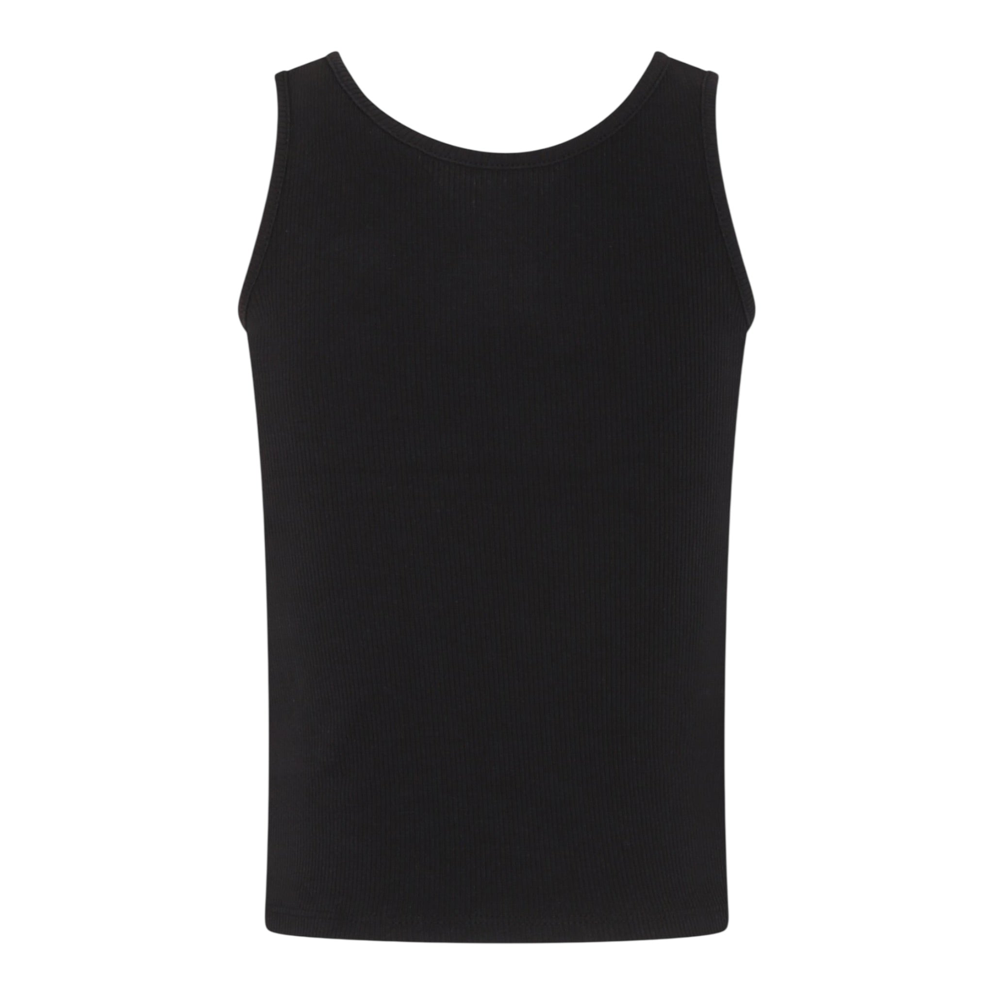 Levi'S Canotte Girocollo Tinta Unita con Logo per Bambina 3EK116 NERO LEVI'S 