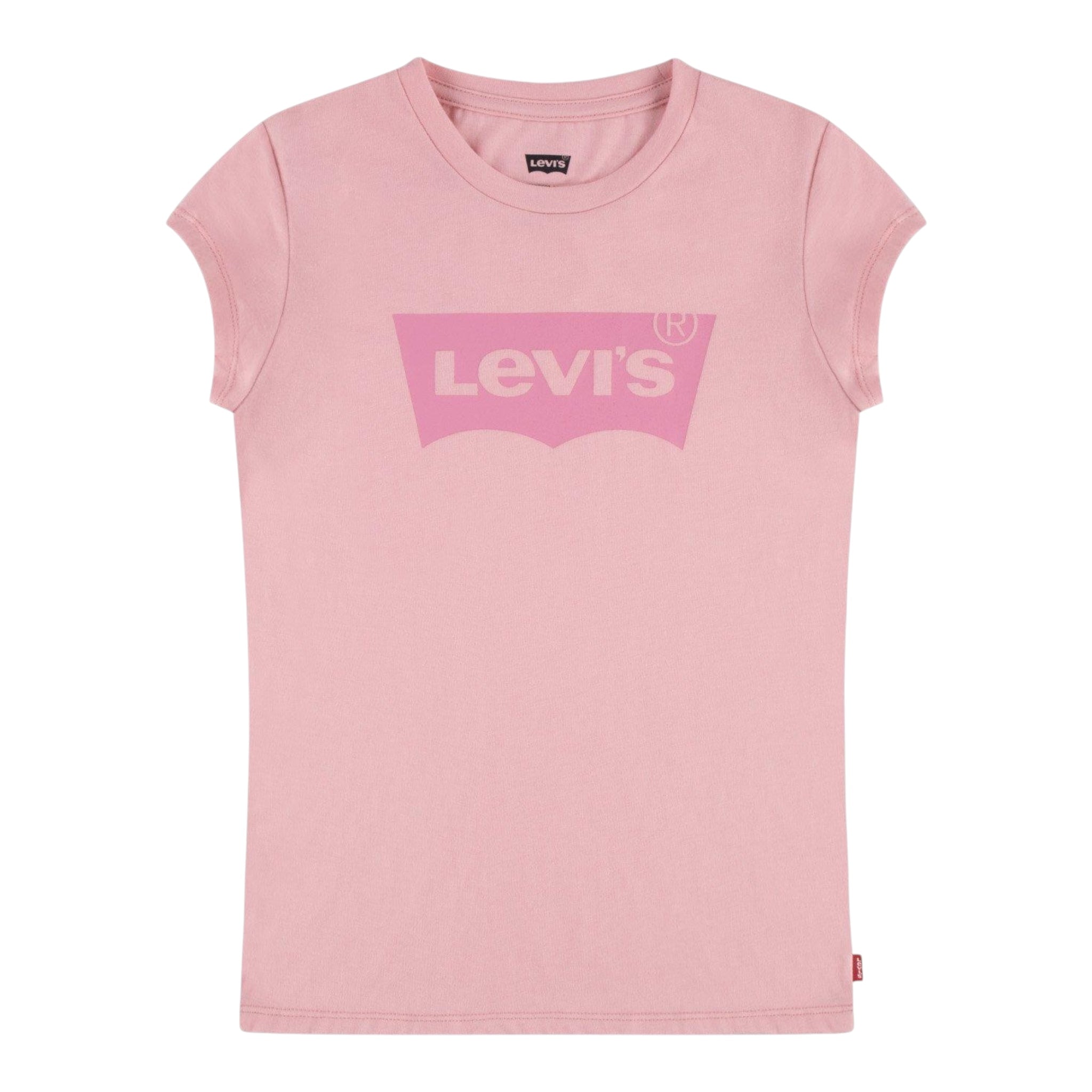 Levi'S T-Shirt Tinta Unita Girocollo con Stampa per Bambina 4E4234 ROSA LEVI'S 