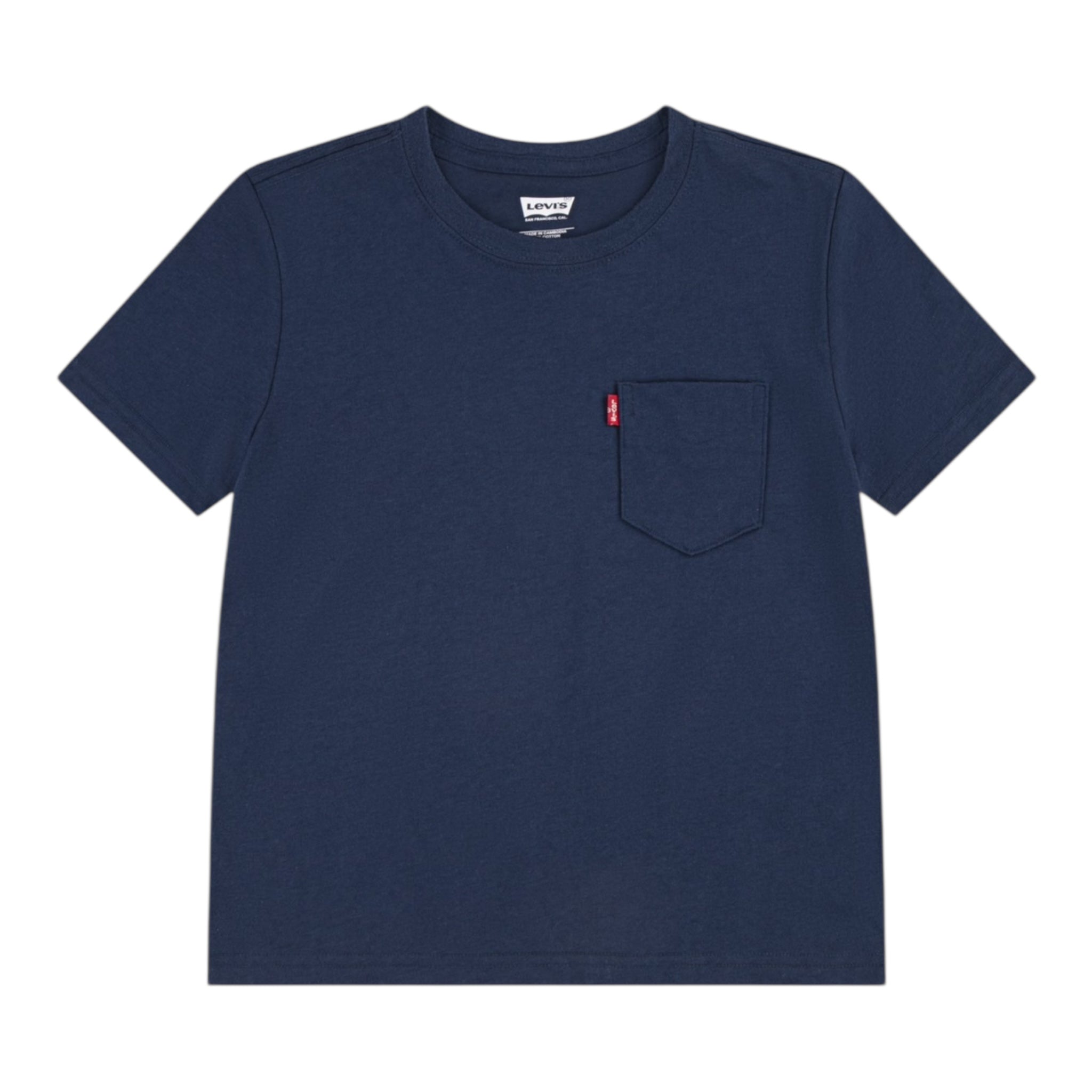 Levi'S T-Shirt Girocollo Tinta Unita con Stampa per Bambino 9E81577 BLU LEVI'S 