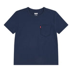 Levi'S T-Shirt Girocollo tinta unita con Stampa Blu per Bambino 9EM359X BLU LEVI'S 