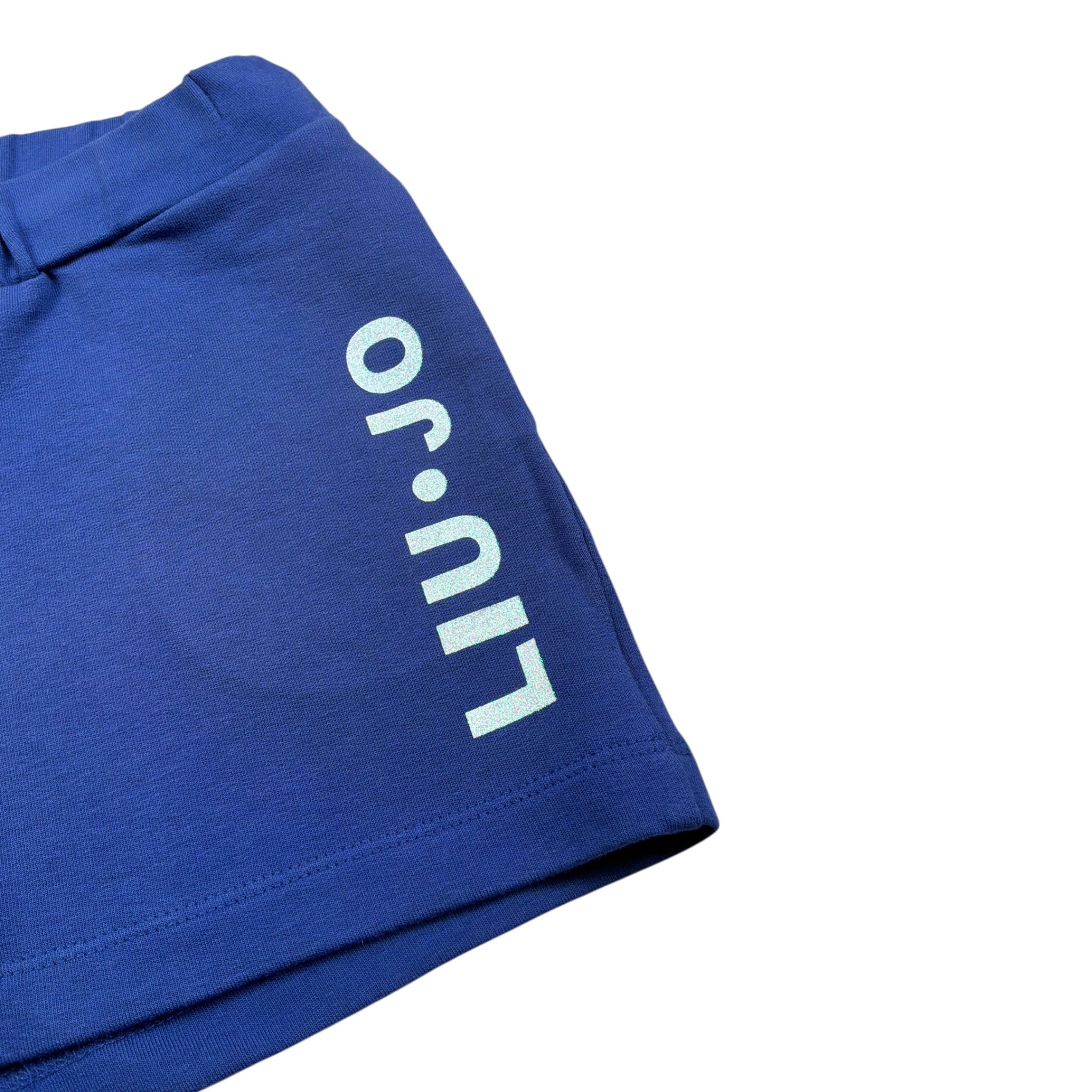 Liu Jo Short Tuta tinta unita con Logo Blu per Bambina GA1124 BLU LIU JO 