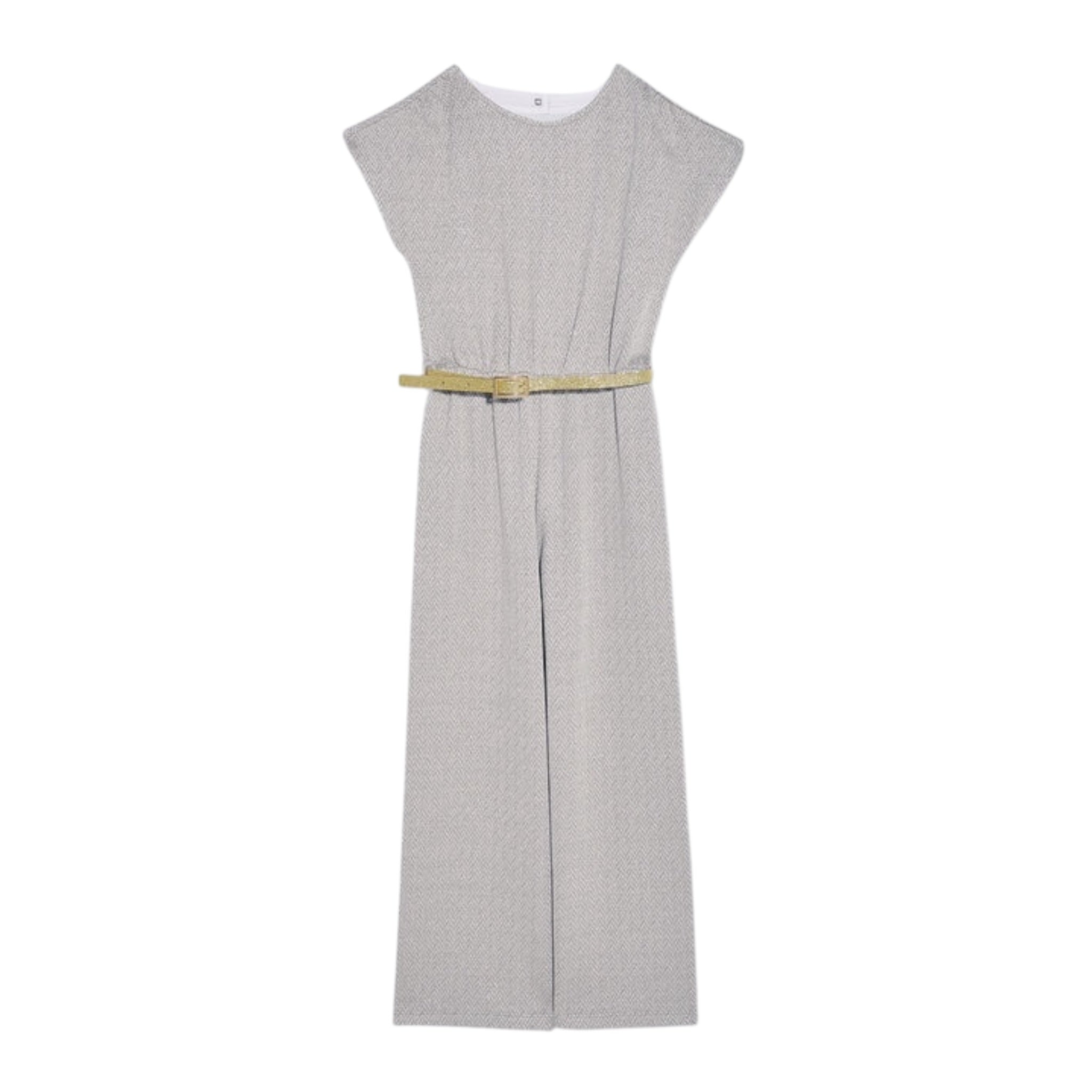 Liu Jo Tuta Intera Tinta Unita Giromanica con Microfantasia per Bambina GA2094J1883 BEIGE LIU JO 
