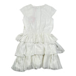 Liu Jo Abito tinta unita con Rouches E Cintura Bianco per Bambina GA4169 BIANCO LIU JO 
