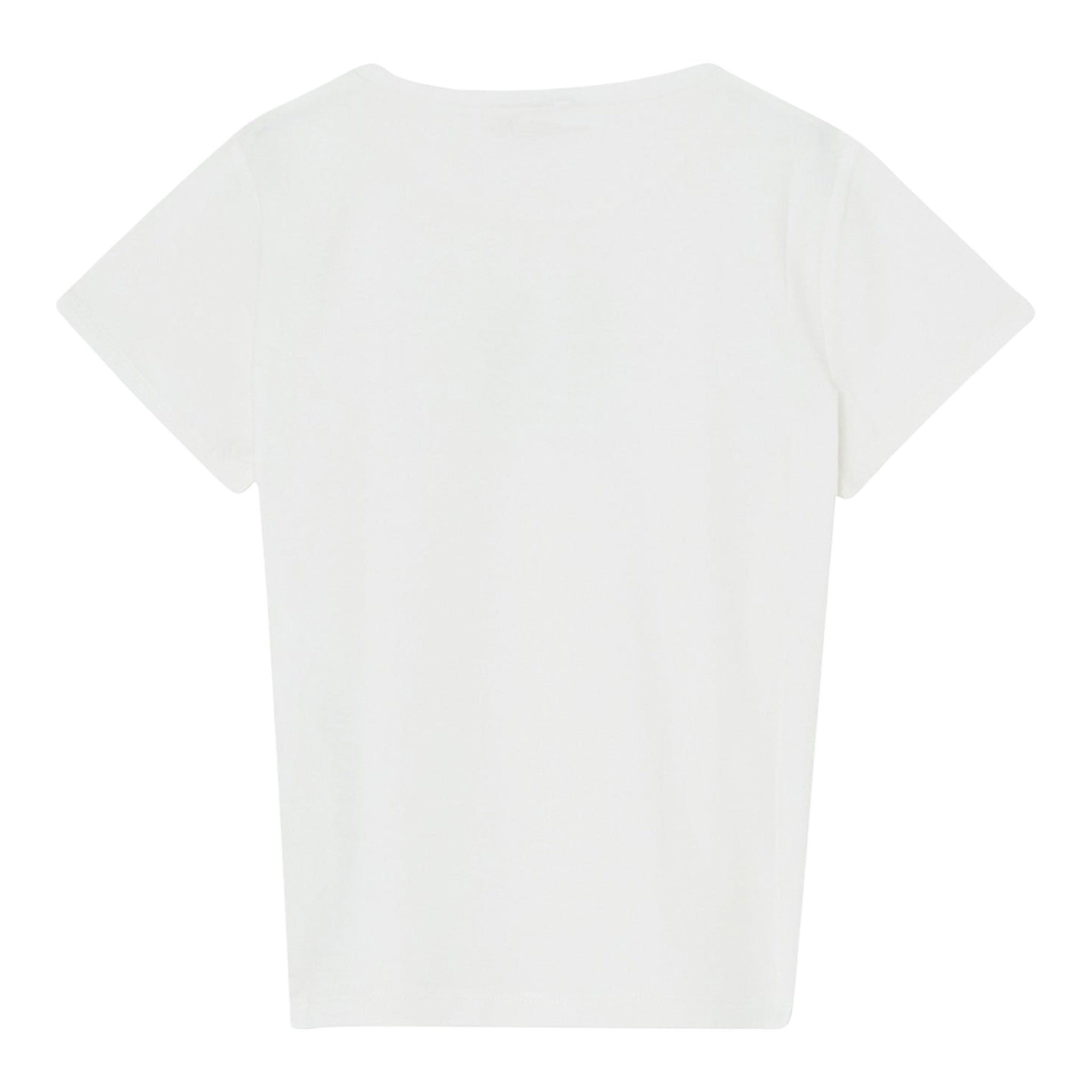 Liu Jo T-Shirt Girocollo Tinta Unita con Paillettes per Bambina GA5018XXXX PANNA LIU JO 