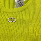 Liu Jo Canotta Tinta Unita con Logo per Bambina GA5041 VERDE LIU JO 