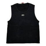 Liu Jo Canotta tinta unita con Logo Nero per Bambina GA5041XX NERO LIU JO 