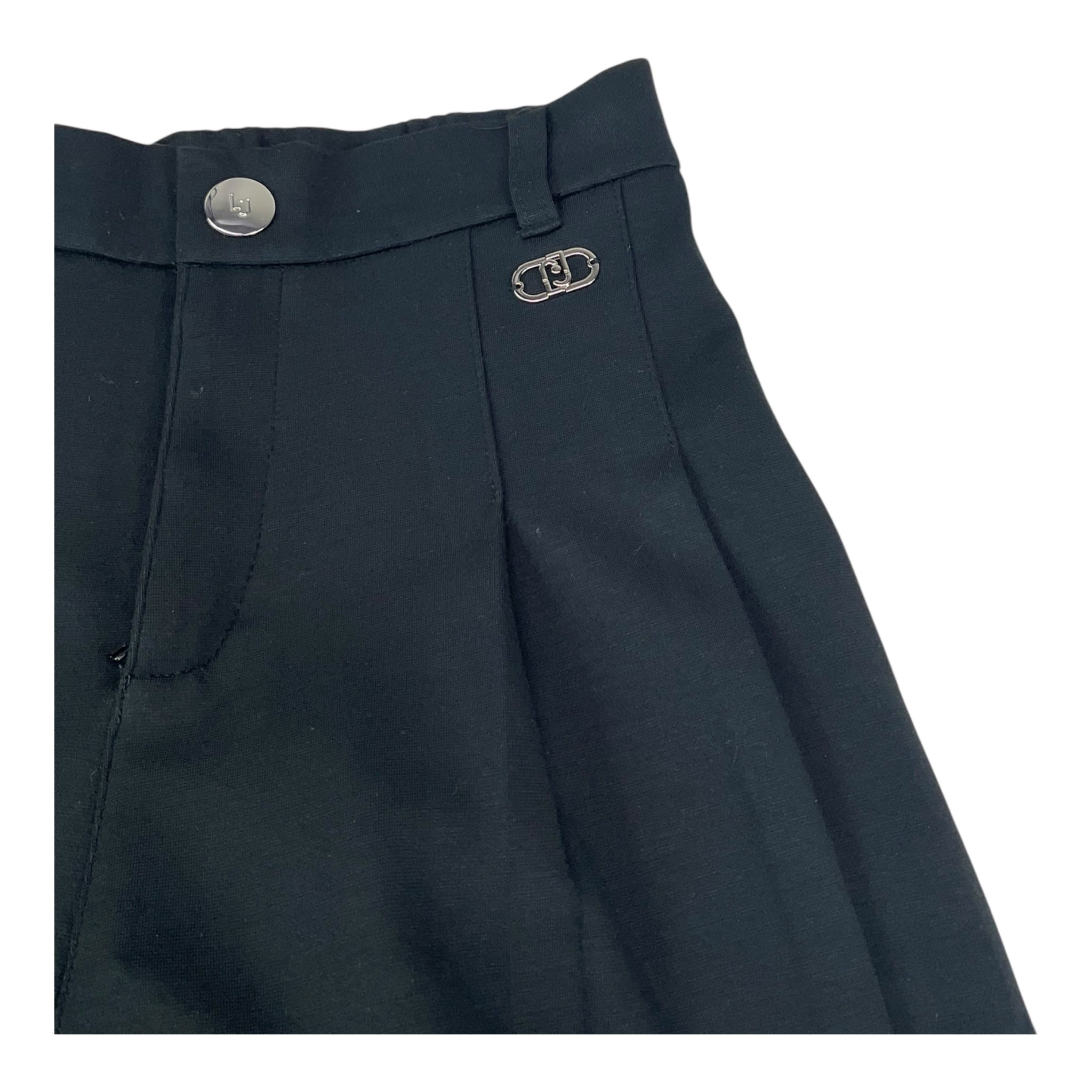 Liu Jo Pantalone Tinta Unita Modello Palazzo per Bambina GA5057 NERO LIU JO 